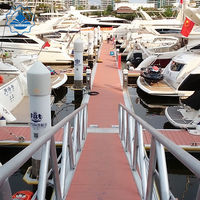 Ponton flottant en alliage d'aluminium pour marina, conception de quai flottant, pièces marines pour bateaux à voile