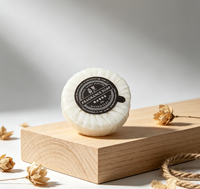 Savon d'hôtel minimaliste emballé individuellement, rond, pour hôtel, spa et maison d'hôtes