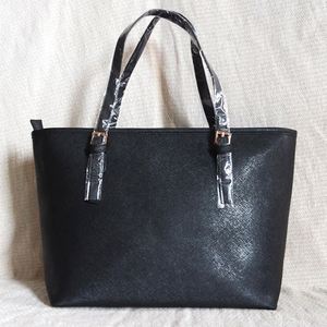 Hot Sale Black PU Tote Bag for Women Ladies Shoulder <b>Handbag</b> Polyester Lining Wholesale <b>Big</b> Totes.52901 - Product Image 1