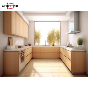 Trung Quốc căn hộ đã sẵn sàng để lắp ráp hiện đại màu xám sơn mài có độ bóng cao tủ bếp - Product Image 5