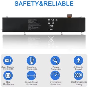 Batterie rechargeable Jiazijia RC30-0248 pour ordinateur portable <span class=keywords><strong>Razer</strong></span> <span class=keywords><strong>Blade</strong></span> <span class=keywords><strong>Stealth</strong></span> 15 RTX 2070 4ICP4/55/162 - Product Image 5