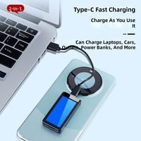 Support de téléphone multifonctionnel 2-en-1 en métal et support de voiture avec chargeur USB et allume-cigare - Briquet électronique créatif