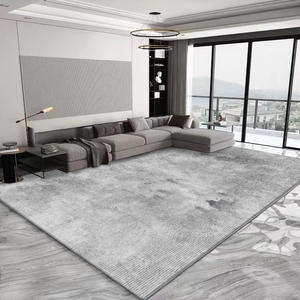 Tapis rectangulaire uni Iwatani en polyester résistant aux taches pour usage domestique - Product Image 4