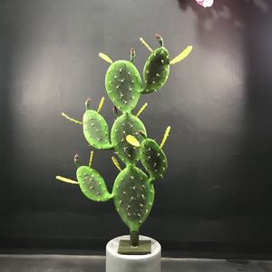 Grandes <span class=keywords><strong>plantes</strong></span> artificielles de cactus, faux bonsaïs succulents décoratifs, colonnes ornementales presque naturelles 2026 - Product Image 1