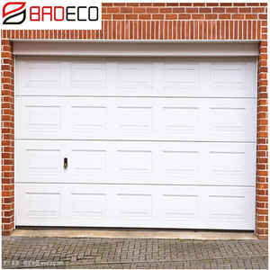 Porte de <span class=keywords><strong>garage</strong></span> sur mesure 12x7 16x8, en acier sectionnel, en métal, <span class=keywords><strong>double</strong></span> portes de <span class=keywords><strong>garage</strong></span> coulissantes avec fenêtres - Product Image 5