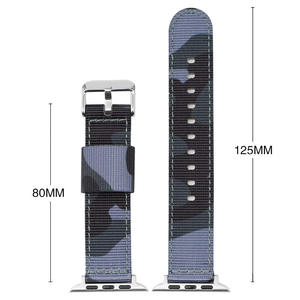 Cinturino in Nylon Mimetico per <span class=keywords><strong>Apple</strong></span> <span class=keywords><strong>Watch</strong></span> Serie 7 8 <span class=keywords><strong>SE</strong></span>, Compatibile con IWatch Ultra 49mm 45mm 41mm, Cinturino Sportivo Colorato - Product Image 6