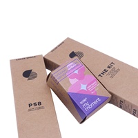 Emballage personnalisé avec logo, boîte cadeau en papier bon marché, impression UV