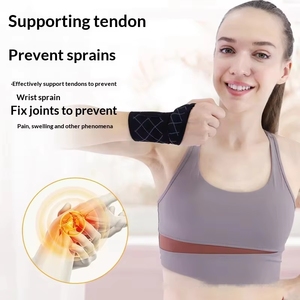 Attelle de soutien réglable pour le poignet avec boucle pour le pouce, enveloppe de compression respirante pour la gaine tendineuse, idéale pour le badminton, le fitness et le yoga - Product Image 1
