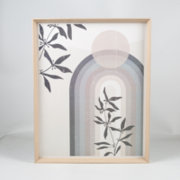 Sofine – peinture d'art moderne imprimé, peinture d'art mural abstraite décorative en bois