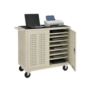 Manufacturer Digital Charger Cabinet Educational Equipments 24 Ways Charging Cart