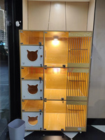MT médical prix usine Cage en bois chat chien Cage intérieure Cage Cage de catterie