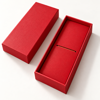 Boîte d'emballage rectangulaire moderne en carton rigide et papier spécial pour cadeaux de mariage et d'affaires