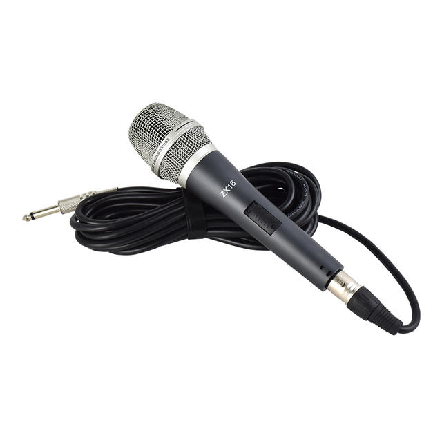 High Quality Professional Dynamic Wired Microphone Super Cardioid Pickup Intelligent Noise Cancelling Handheld Metal XLR
