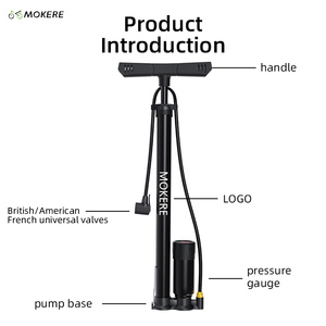 Pompe à vélo d'extérieur portable bon marché, pompe à air pour vélo en acier au carbone épaissi - Product Image 2