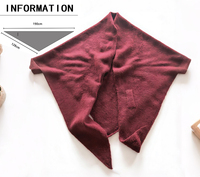 Poncho en tricot pour femmes de haute qualité, personnalisé, automne-hiver, châle triangulaire pour femmes, écharpe personnalisée