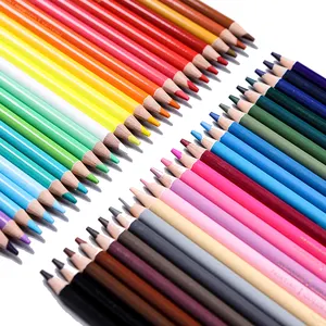 NYONI Лидер продаж 24 цвета Масляные карандаши для раскрашивания Набор цветных карандашей для художника Набор цветных карандашей в жестяной коробке