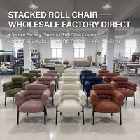 Fauteuil d'appoint en tissu chenille vert, fauteuil rembourré moderne, siège de salon confortable, mobilier de maison au design minimaliste moderne pour