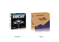 Lampe solaire LED extérieure étanche de haute qualité 2560lm à montage mural et sur poteau MJ-SA1000 1000W en métal, lampe solaire de jardin UFO