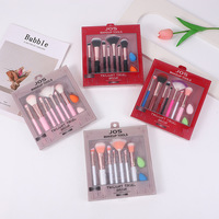 Ensemble de 9 pinceaux de maquillage, éponge, pinceau pour les yeux, fard à paupières, fond de teint liquide, outil de maquillage professionnel, vente en gros d'usine