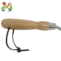 Pelle de jardin pratique en acier inoxydable avec échelle de mesure et manche confortable en bois de frêne pour la culture et l'aménagement paysager