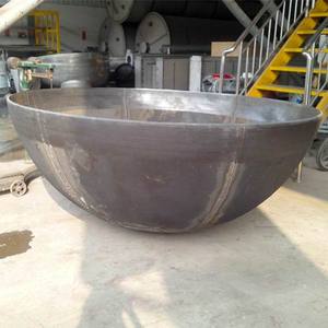 Demi-boule décorative creuse en acier au carbone de 900 mm pour foyer extérieur, personnalisée en métal doux - Product Image 2