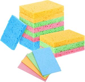 Eco-Friendly Reusable Compostable Pop up Compressed Cellulose Sponges No <b>Scratching</b> Decontamination Features - Product Image 1