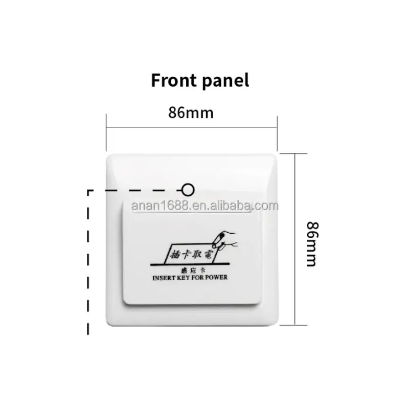 Ananlock ttlock فندق RFID الذكية الكهربائية جدار الطاقة بطاقة مفتاح الطاقة التوقف فندق توفير الطاقة التبديل مصنع