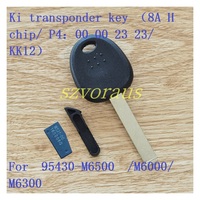 Clé transpondeur Kia (puce 8A H / P4:00 00 23 23) pour 95430-M6500 / M6000 / M6300 pour : Kia Forte / Serato / Ceed / K5 / Niro