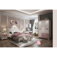 Juego de dormitorio para niños, muebles para niños, cama, armario, escritorio para niños y niñas
