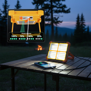 Lámpara Solar Portátil para Camping con Luz <span class=keywords><strong>de</strong></span> Advertencia SOS, Recargable Tipo-C, Regulación Continua, Lámpara <span class=keywords><strong>de</strong></span> Exterior, Foco <span class=keywords><strong>de</strong></span> Seguridad para Caminos - Product Image 5