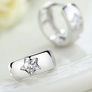 Fashion Star Ear <b>Cuff</b> <b>Earrings</b> For Women Sparkle Stone Star <b>Earrings</b> Daily Wear Gift Jewelry Wholesale - Product Image 3
