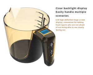 Venta al por mayor Hogar 1000ml <span class=keywords><strong>Nuevo</strong></span> diseño Digital Cocina Pesaje Separable Líquido Taza medidora Báscula - Product Image 4