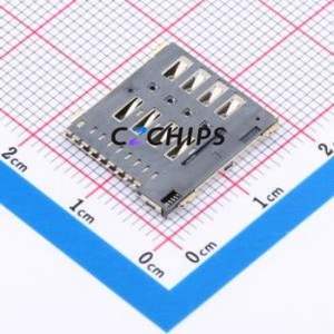 SIM204-ZYB9AH1.5 SIM Card Connector SMD Connector Self-Return Type Micro SIM Card Card Holder 1.5mm - Product Image 2