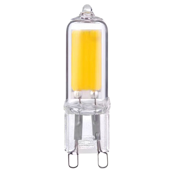 COB G9 2W SMD2835 Glass Body LED Bulb CE/Emc/LVD/RoHS Certified Residential Replacement Halogen Lamp 130V-240V Ra80 CRI Dimmable
