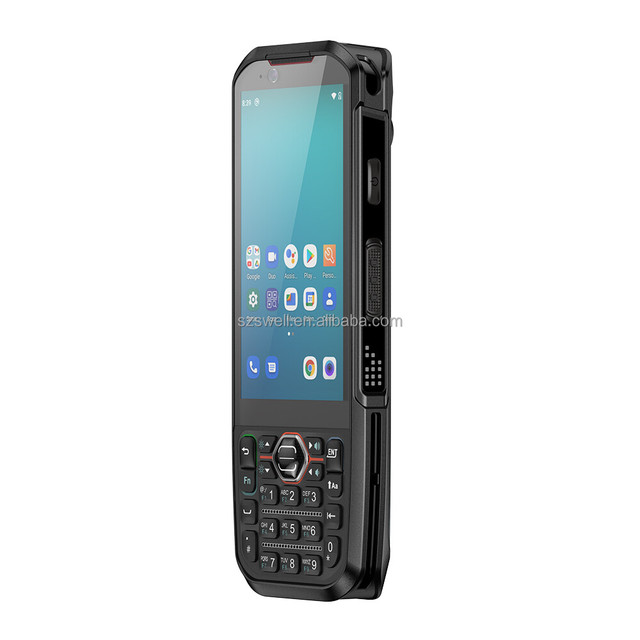 IP66 Waterproof Android 13 Big Storage DDR6GB+64GB Handheld PDA with Dual Battery Design and NFC