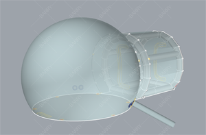 Événements fête clair gonflable cristal Igloo dôme tente à bulles boule à neige gonflable pour la décoration de noël - Product Image 4