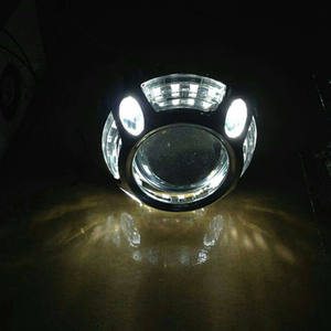 AES Factory Directly 3,0 pulgadas Color blanco <span class=keywords><strong>Led</strong></span> <span class=keywords><strong>Angel</strong></span> Eyes <span class=keywords><strong>con</strong></span> cubiertas para Panamera 3 "Car Headlight <span class=keywords><strong>LED</strong></span> HID Projector Lens - Product Image 6