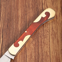 Couteau pliant de poche en acier DC53 haute précision, couteau de chasse multifonctionnel à manche en bois, outil portable de camping EDC