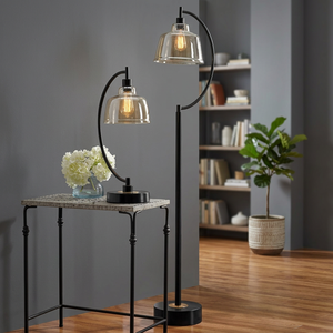 Most Sustainable <b>Large</b> Black Glass Jar Marble Base Well-Designed Floor Candle Holder Stand Printed Home Christmas Decor Party - Product Image 4
