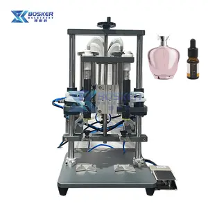 BSK-VF02 Semi Automatic Perfume Water Pneumatic Vacuum 50ml 150ml Liquid Filling Machine