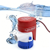 Pompe de vidange d'eau marine électrique SAILINGFLO 12V 500GPH avec capteur de niveau d'eau