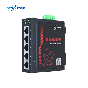 สวิตช์อีเธอร์เน็ตอุตสาหกรรม POE รุ่นใหม่ QoS 10/100/1000 เมกะบิต/วินาที IP40 5 พอร์ต RJ45 แบบติดตั้งบนราง DIN - Product Image 1