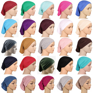 2024 vente en gros personnalisé multicolore ethnique femmes Turban bandeau Turban chapeau doux confortable respirant haute extensible fait Polyester - Product Image 2