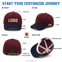 Gorras de Béisbol Deportivas Personalizadas al por Mayor, 100% Algodón Jersey, 6 Paneles, Ventiladas, con Logotipo Bordado en 3D, Cierre a Presión, Dropshipping, Bajo Precio