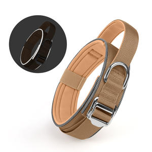 Kalung Taktis Reflektif untuk Anjing Besar dengan Gesper Logam Ringan yang Mudah Dilepas & Panel Patch Kustom dan Penyesuaian <span class=keywords><strong>Hook</strong></span> <span class=keywords><strong>Loop</strong></span> - Product Image 2