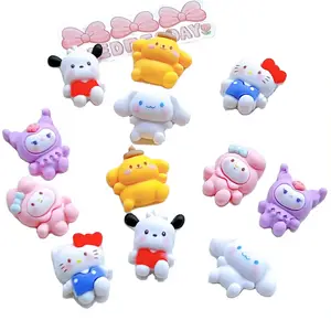 Diy Miniature Resin Crafts Accessories Cream Glue Flatback Decorations Cartoon Cat and Dog Wholesale Phone Case Charm