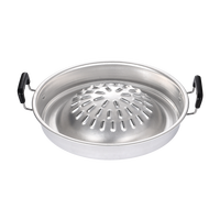YUEDISI Style thaïlandais extérieur rond Barbecue gril poêle en aluminium antiadhésif sans fumée BBQ plaque chauffante