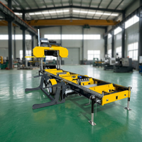 Scie hydraulique de 36 pouces, moteur à essence, scierie portative avec groupe motopropulseur
