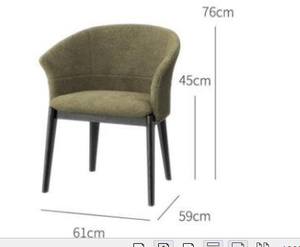 Silla de Comedor Italiana Contemporánea Minimalista 2026, Madera Sólida con Acabado en PU, para Hogar, Hotel, Salón, Oficina, Manicura, Venta - Product Image 4