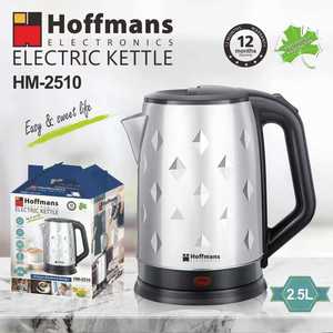 Hervidor Eléctrico de Acero Inoxidable de 2.5L, 1800W, con Patrón de Diamantes, Apagado Automático, Inalámbrico - Product Image 5